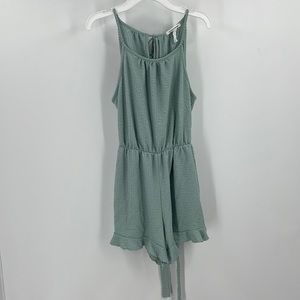 CAUTION TO THE WIND Cozy Romper (M)